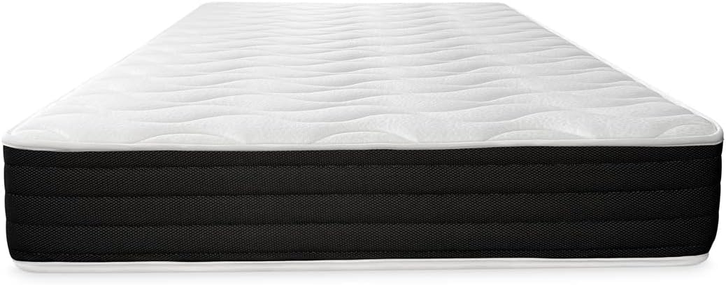 DUERMET ONLINE - Matelas Viscoélastique Réversible Visco à Poches (Côté Hiver-Été) Fermeté-Dureté Moyenne-Haute, Épaisseur 20cm, Anti-acariens, Antibactérien et Hypoallergénique, 150x190