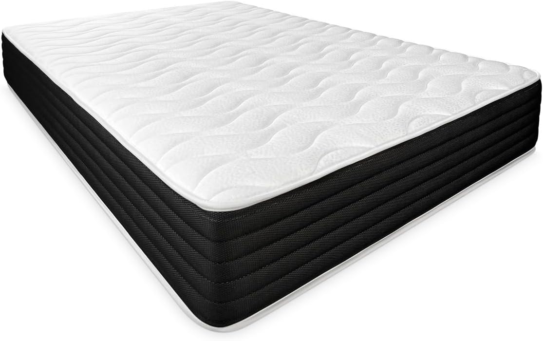 DUERMET ONLINE - Matelas Viscoélastique Réversible Visco à Poches (Côté Hiver-Été) Fermeté-Dureté Moyenne-Haute, Épaisseur 20cm, Anti-acariens, Antibactérien et Hypoallergénique, 150x190