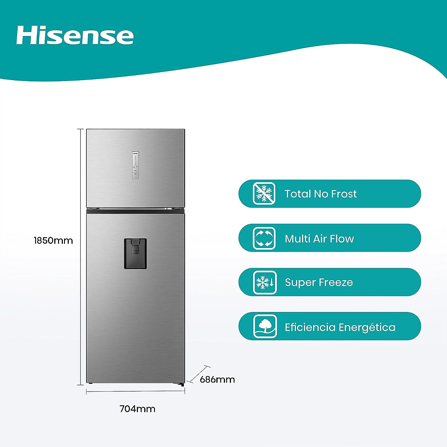 Frigorifero Hisense Deux Portes, Capacité 205 L