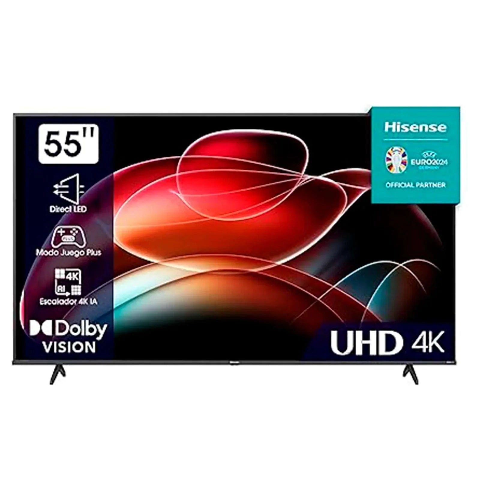 Hisense 55A6K UHD 4K,VIDAA Smart TV, 55 Pulgadas, Dolby Vision, Modo juego Plus, DTS Virtual X, control por voz televisor (2023) [Clase de eficiencia energética G]