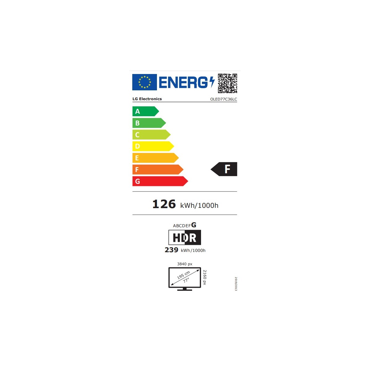 TV OLED LG OLED77C36LC EVO DE 77" 4K DOLBY